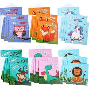(30) Kids Valentine's Day Cards School Classroom Woodland Animals Word Search